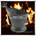 fireplace accessory matt black duckbill 35.5 cm coal bucket with handle